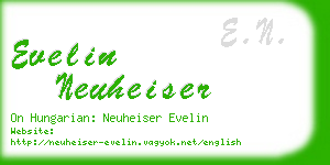 evelin neuheiser business card